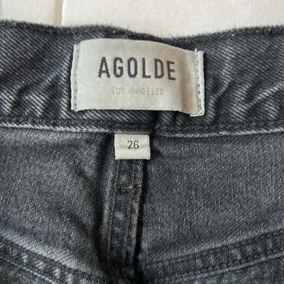 Agolde Riley High Rise Crop in Edit - Picture 4 of 7